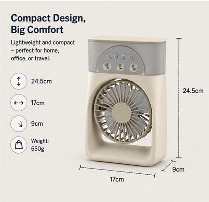 Mini Portable Air Cooler For Summer With Humdifier