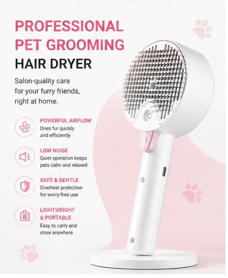 Pet Hair Remover Brush For Dog And Cat With Mist