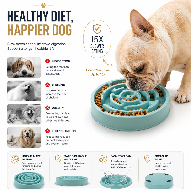 PawMaze Slow Feeder Bowl